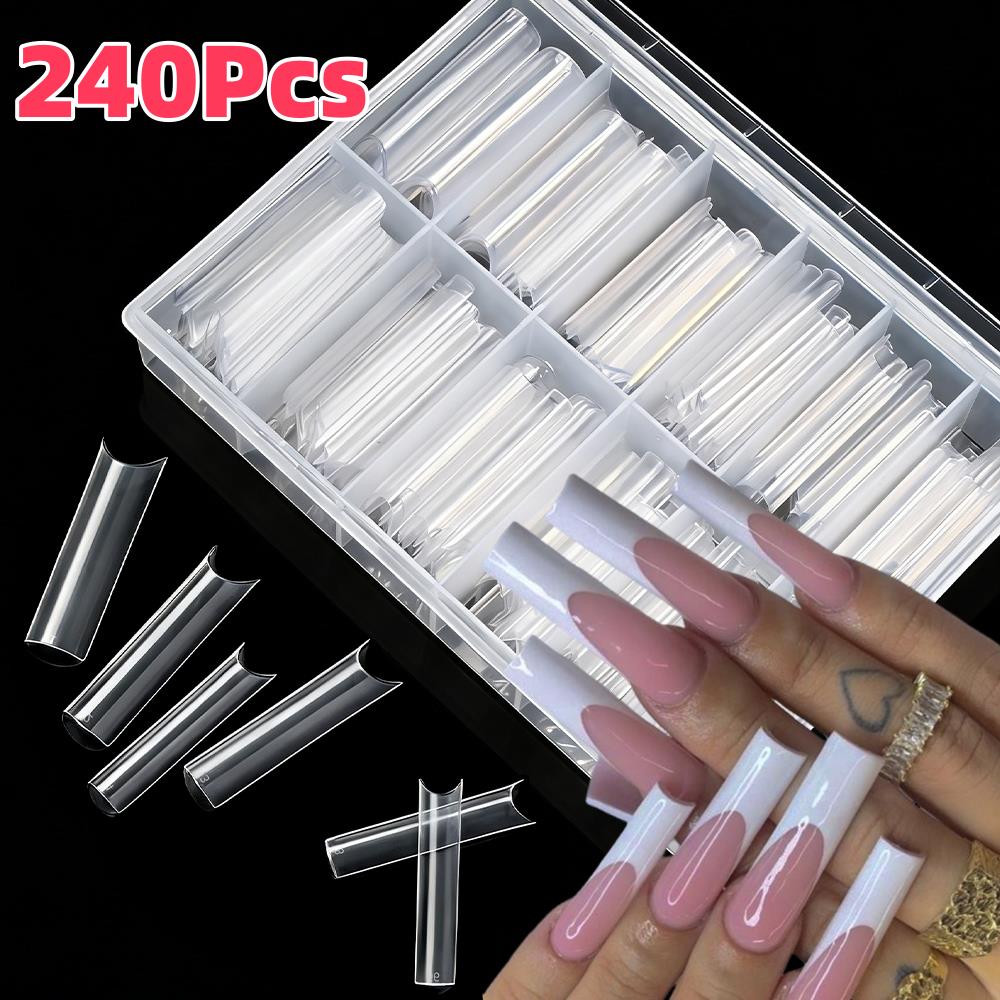 Nail Art Xxl - 240Pcs 12 Sizes XXL Long Square