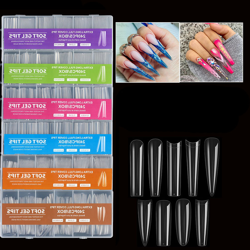240 Pieces XXL Fake Nails Extr - đánh giá và giá Nail Art Xxl