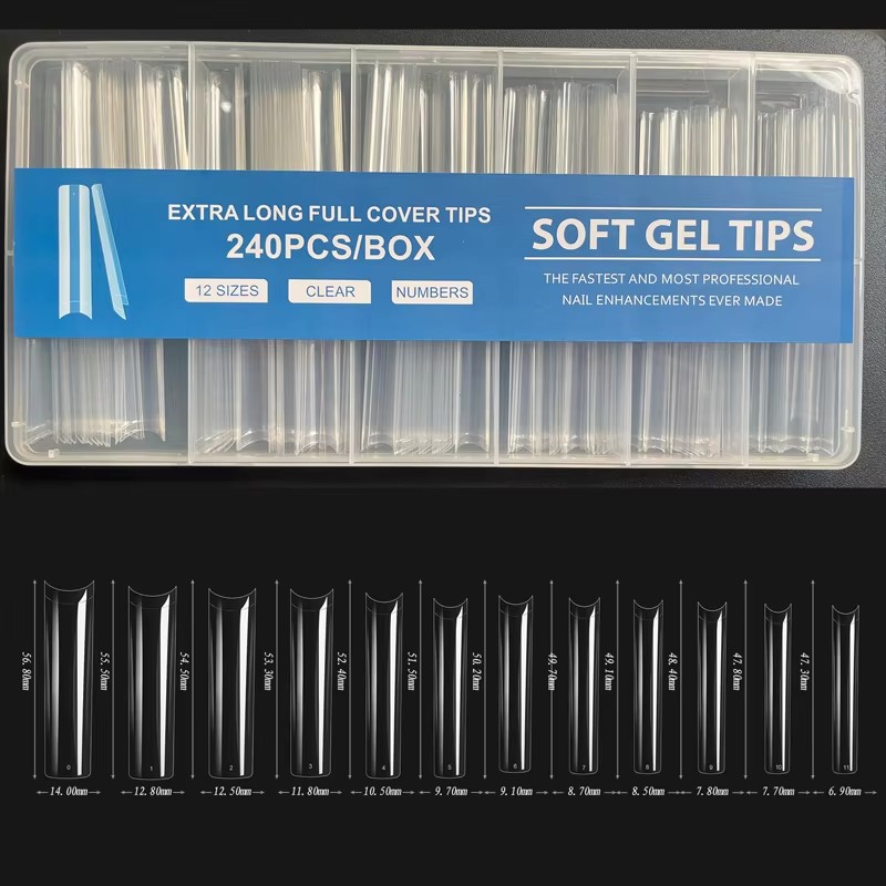 240 Pieces XXL Fake Nails Extr - đánh giá và giá Nail Art Xxl