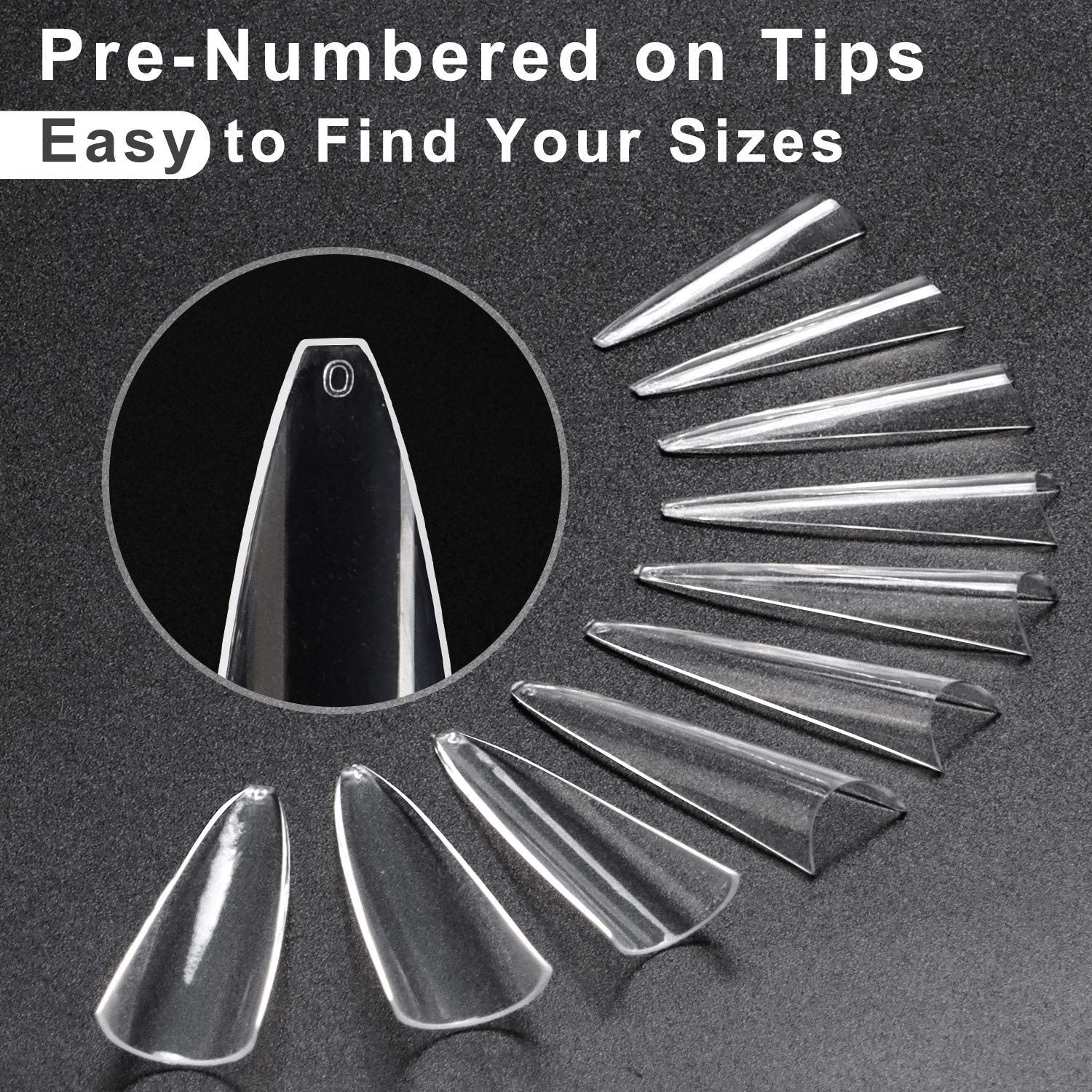 XXL Stiletto False Nails -Half - đánh giá và giá Nail Art Xxl