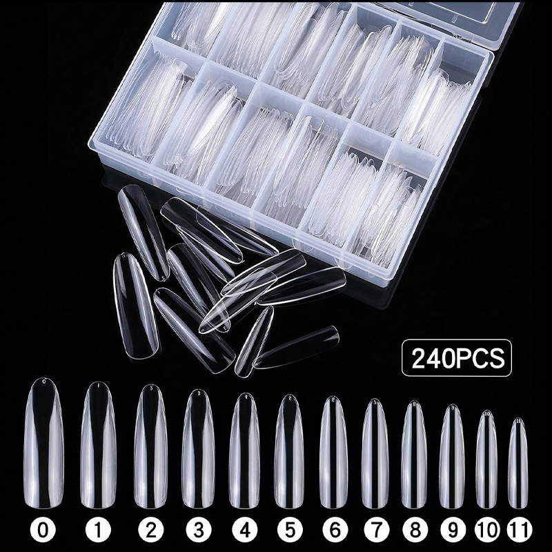 240pcs XXL False Nails Super L - đánh giá và giá Nail Art Xxl