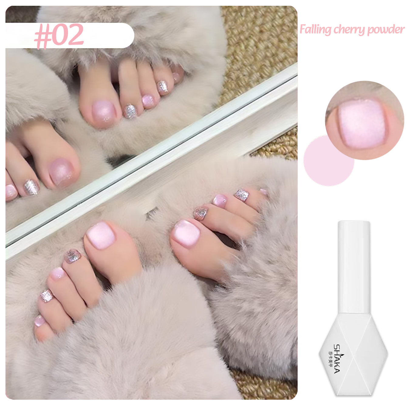 SHAKA 1pcs Summer Selection Sp - đánh giá và giá Nail Art Cat Eye Simple