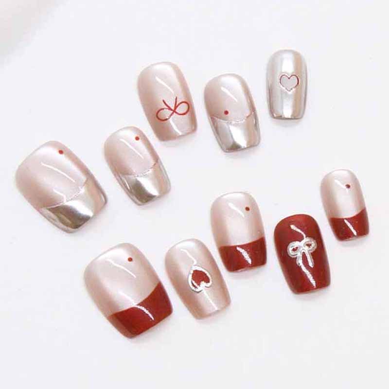 10 Pcs Women Handmade Press on - đánh giá và giá Nail Art Cat Eye Simple