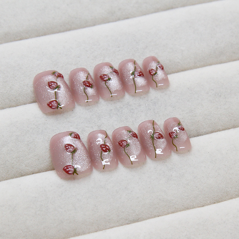 10 Pcs Women Handmade Press on - đánh giá và giá Nail Art Cat Eye Simple