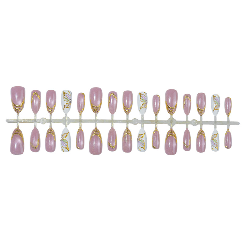 Cat Eye Almond False Nails Gol - đánh giá và giá Nail Art Cat Eye Simple