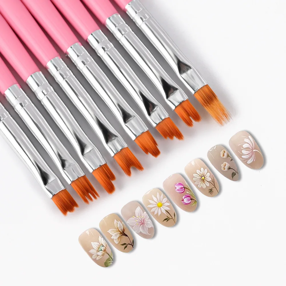 8-Piece Nail Art Brush Set – Z - đánh giá và giá Nail Art Zig Zag