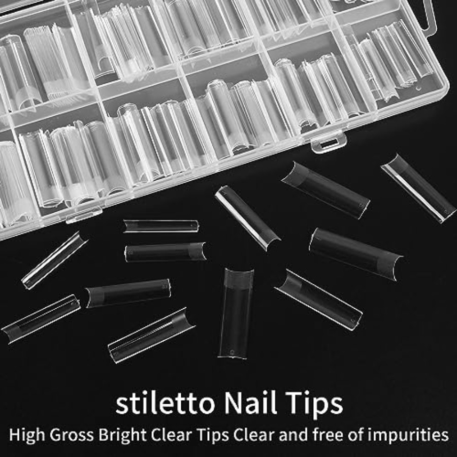 240 Pcs Square Extra Long No C - đánh giá và giá Nail Art Xxl